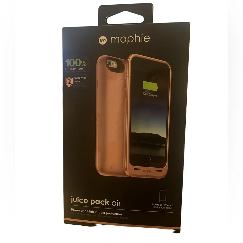 Rose Gold Mophie Battery Case iPhone 6 and 6s